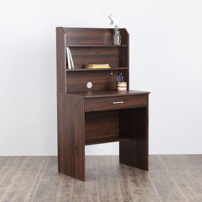 Home Centre Lewis Study Desk with Hutch - Brown