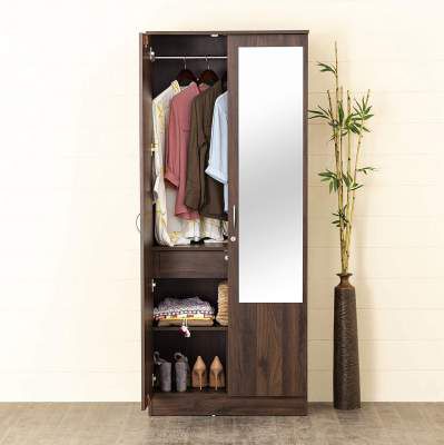 Home Centre Lewis Two-Door Wardrobe with Mirror