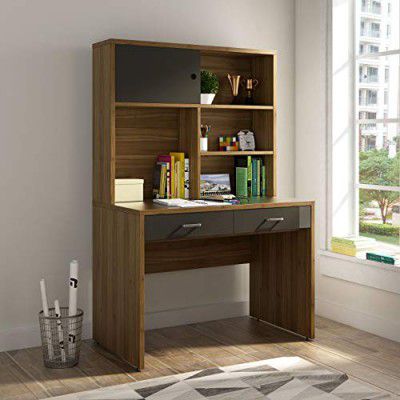 Home Centre Quadro Nxt Study Engineered Wood Desk with Cabinet - Brown