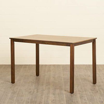 Home Centre Quadro Rubber Wood 4-Seater Dining Table - Brown