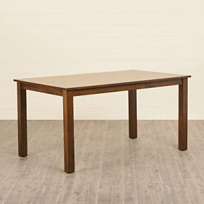 Home Centre Quadro Rubber Wood 6-Seater Dining Table - Brown