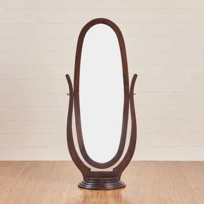 Home Centre Regal Brown Mango Wood Standing Mirror