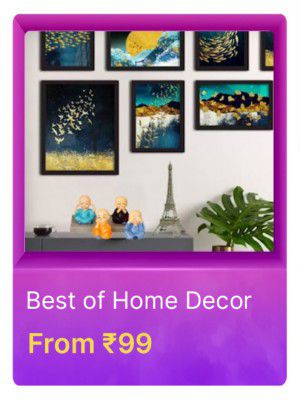 Home Decor starts from Rs. 99 on Flipkart's Big Billion Days Sale