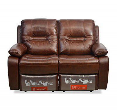 @home By Nilkamal Wilson Two Seater Recliner (Caramel)