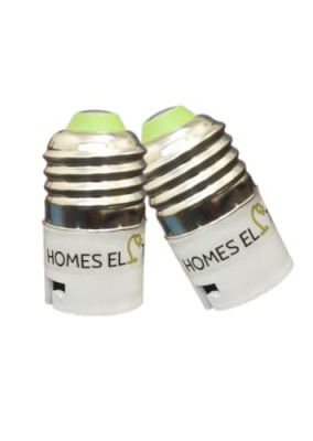 Homes Elite E27 to B22 Lamp Holder Adapter Screw Base Socket Fits LED/CFL Light Bulbs Lighting Holder (Pack of 2)