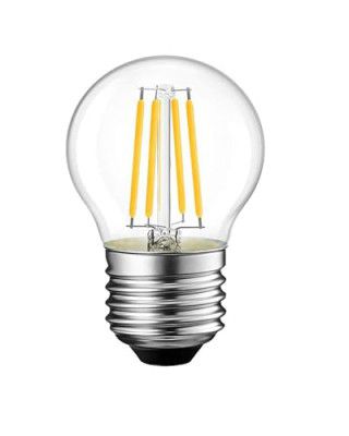 Homesake Edison Tungsten Filament Round Antique Glass G45 Light Bulbs Vintage Base E27 Bulb Yellow Light For Home Decoration Living Room/Hall/Balcony/Restaurant Bar Lighting