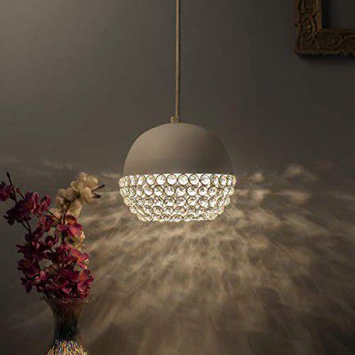 Homesake Hanging Light, Pendant Ceiling Lights for Home Decoration, Pendant Light, Home Decor Items for Living Room - White(Corded-Electric)