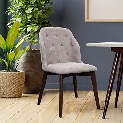 HomeTown Bianco Solidwood Dining Chair (Set of 2) in Dark Walnut Colour