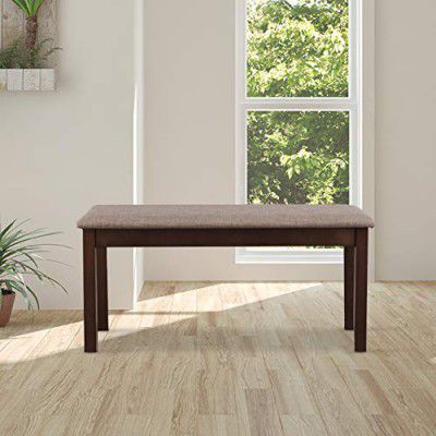 HomeTown Delton Solid Wood Six Seater Dining Bench in Brown Colour