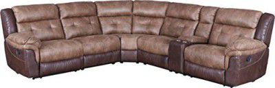 HomeTown Eclairs Solid Wood Lounger with Recliner in Brown Color