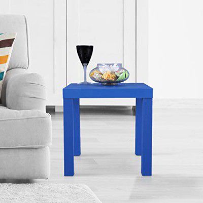 HomeTown Larix Engineered Wood Side Table in White Color