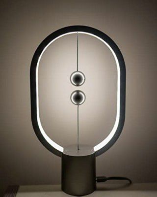 Homnooks Balance lamp with USB Rechargeable Mini Levitation Balance, Magnetic Mid-air Switch LED Lamp