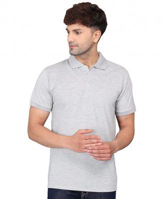 HOODMASTAR Men's Regular Fit Solid Polo Half Sleeve T-Shirt