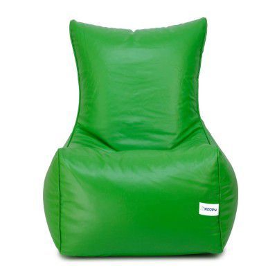 Hoopy Leathertte Chair XXXL Bean Bag Cover (Without Beans)_Neon Green