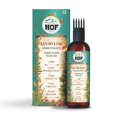 House of Farms Ayurvedic Herb Essence Hair Oil - Hand Made - 100 ML | Made of more than 150 Herbs| Reduces Hairfall & Dandruff| Repair Damaged Hair| Promotes Hair Growth| Good For Massage