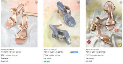 House Of Pataudi Womens Heels Upto 80% Off