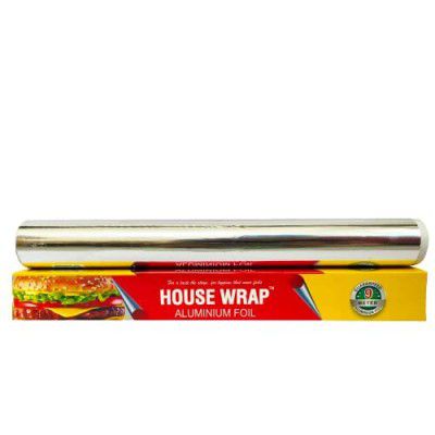 House Wrap Aluminium Foil 70g (40+30g) for Food Packing, Cooking, (Pack of 1)