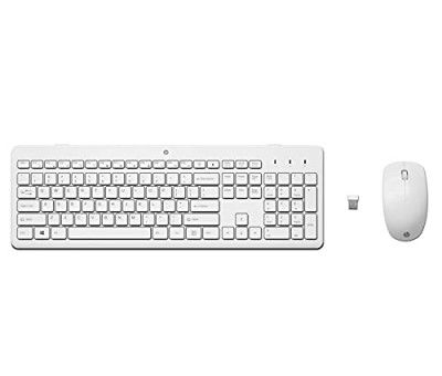 HP 230 Wireless White Keyboard and Mouse Combo 1600 DPI (3L1F0AA)