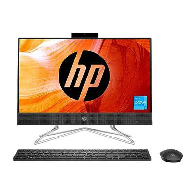 HP AIO PC 12th Gen Intel Core i3-1215U (8GB/1TB HDD+256GB SSD/Windows 11/Intel UHD Graphics/MS Office/Jet Black) 22-dd2456in