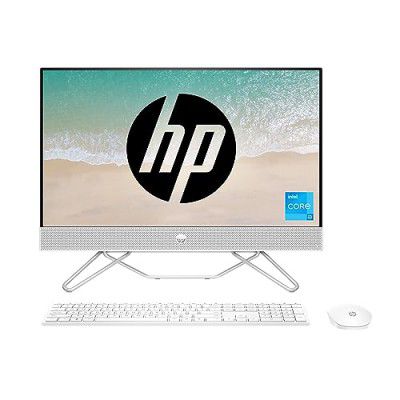 HP All-in-One 12th Gen Intel Core i3, FHD, Micro-Edge, Anti-Glare Display/Wireless Keyboard & Mouse/Intel UHD Graphics/Win 11/5.37 Kg, 24-cb1901in