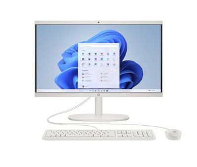 HP All-in-One Desktop 22 PC, Intel® Processor N200, 8 GB DDR5, 512GB SSD,Dual 2W speakers,Windows 11,MSO21,White,4.17kg, 22-dg0154in