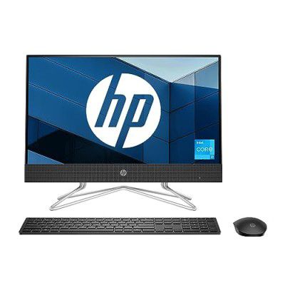 HP All-in-One PC 12th Gen Intel Core i3-1215U 21.5 inch FHD 8GB RAM, 512GB SSD, Intel UHD Graphics, 510 Black Wireless Keyboard and Mouse Combo (Win 11, MSO, Jet Black, 5.7 Kg) 22-dd2115in