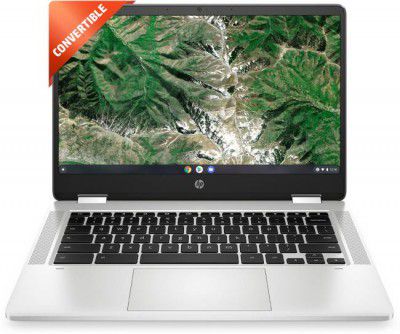 HP Chromebook x360 Intel Celeron Dual Core - (4 GB/64 GB EMMC Storage/Chrome OS) 14a-ca0506TU Thin and Light Laptop  (14 Inch, Mineral Silver, 1.49 Kg)