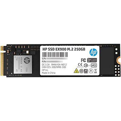 HP EX900 M.2 250GB PCIe 3.1 x 4 NVMe 3D TLC NAND Internal Solid State Drive (SSD)