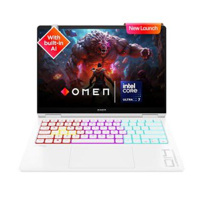 HP OMEN Transcend (14-fb0089TX), Built-in AI, Intel Core Ultra 7 155H, 8GB RTX 4060 GPU,  (35.6 cm), ( White, 1.63 kg),