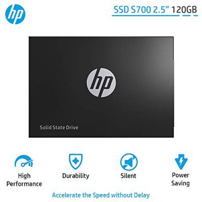 HP SSD S700 2.5 Inch 120GB SATA III 3D NAND Internal Solid State Drive (2DP97AA), Black