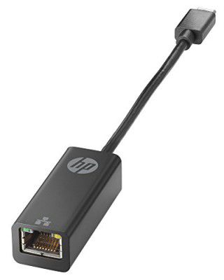 HP USB-C to RJ45 Adapter A/P, Black, (V8Y76AA)