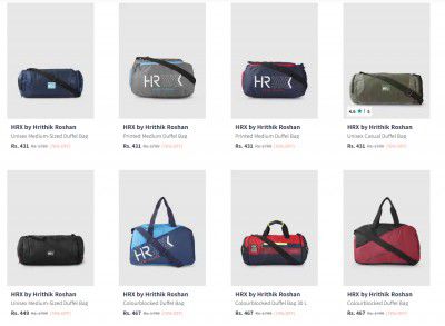 Hrx By Hrithik Roshan Duffel Bag Starting Rs 431
 