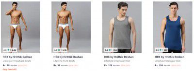 Hrx By Hrithik Roshan Innerwear Upto 80% Off