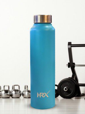 HRX by Hrithik RoshanTurquoise Blue Single Stainless Steel Wall Vacuum Water Bottle 1 Ltr