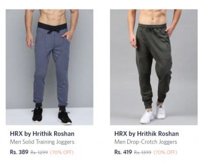 Up to 75% Off on HRX Track Pants @ 249