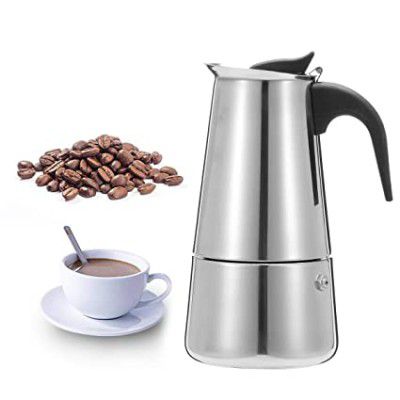 HSP 6 Cups Premium Stainless Steel South Indian Filter Coffee Percolator,Espresso Maker Induction and Stovetop Compatible 350 ML