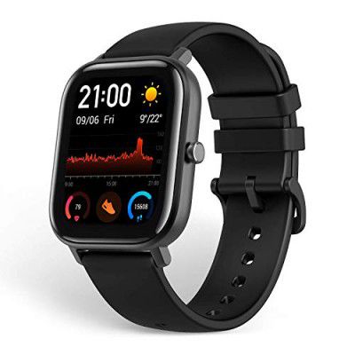 Huami Amazfit AMOLED 1.6 inch Display Bluetooth Smart Watch -Obsidian Black, Aluminum Alloy