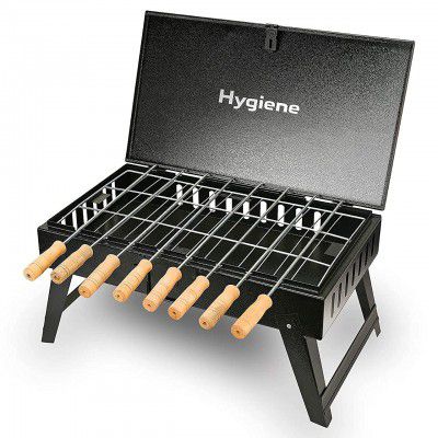 Hygiene Suitcase Barbecue Foldable Charcoal Barbeque for Home