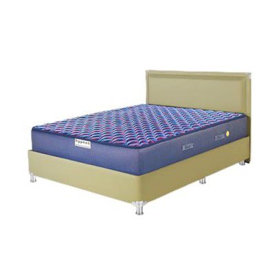 Hypnos Caspio Ortho 8 Inch Medium Firm King Size Bonnell Spring Mattress Navy Blue (84X72X08)