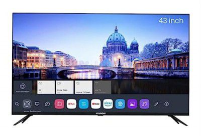 HYUNDAI LED Smart TV with 2 HDMI Ports | Ultra 4K Resolution (43 Inch_Black) (SHY43UW2J8)