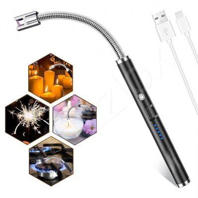 I K IMPEX Electric Lighter for Candles Rechargeable Electric Gas Lighter Home Use Candle Lighter