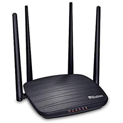 iBall Baton iB-WRD12EN 1200M Smart Dual Band Wireless AC Router (Black)