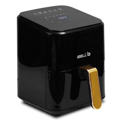 iBELL AF500M Air Fryer 5L, 2 Year Warranty, Digital Fryer with 7 Cooking Presets, Touch Controls, Smart Rapid Air Technology, Timer Function with Auto off & Fully Adjustable Temperature Settings (Blac