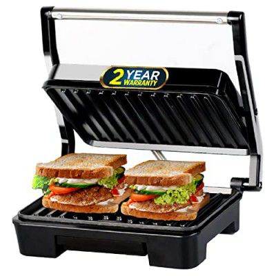 iBELL SM1515NEW Sandwich Maker with Floating Hinges, 1000Watt