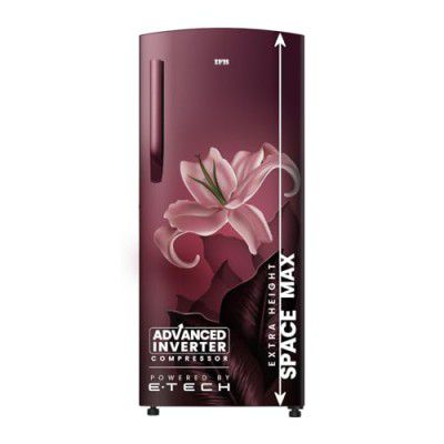 IFB 206L 4 Star Direct-Cool Single Door Refrigerator (IFBDC-2324DRBE Midnight Bloom Red)