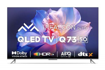 iFFALCON (50") 4K Ultra HD Smart QLED Google TV iFF50Q73 (Black)