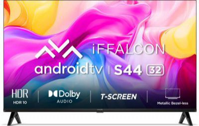 iFFALCON by TCL (32") HD Ready LED Smart Android TV with Metallic Bezel Less and Chromecast built-in (iFF32S44)