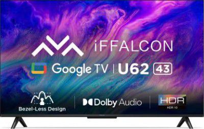 iFFALCON by TCL iFF43U62 U62 43 inch UHD (4K) LED Smart Google TV with Dolby Audio, HDR10