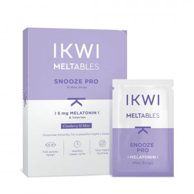 IKWI Snooze Pro Meltables with 5mg Melatonin & Valerian for Healthy sleep