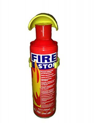 IMMUTABLE FIRE Stop 500ml Portable Fire Extinguisher (Aluminum, Red)